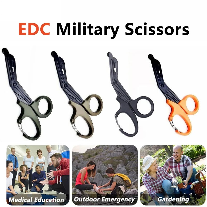 Gardening Tools Knife - กรรไกรปฐมพยาบาลฉุกเฉิน กรรไกรตัดอเนกประสงค์สำหรับ EDC การเดินป่ากลางแจ้ง การเอาชีวิตรอด การช่วยเหลือทางการแพทย์