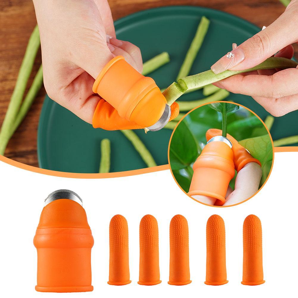 Gardening Tools Knife - มีดซิลิโคนป้องกันนิ้วใหม่ อุปกรณ์ป้องกันนิ้วสำหรับตัดผัก เก็บเกี่ยว ตัดแต่งกิ่งไม้ กรรไกรตัดต้นไม้ เครื่องมือทำสวน