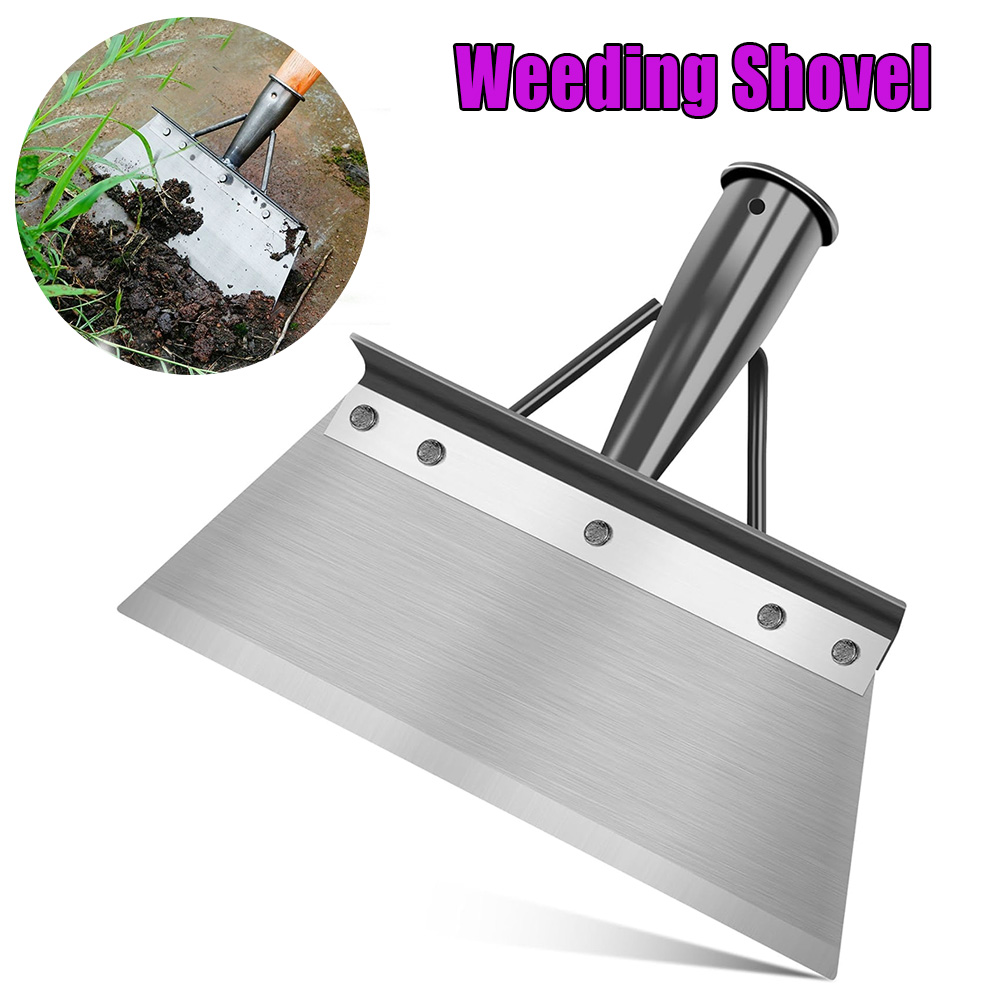 Gardening Tools Spade - พลั่วกำจัดวัชพืช สแตนเลส พลั่วกำจัดวัชพืชอเนกประสงค์ เครื่องมือทำสวน กำจัดมอส อุปกรณ์ทำสวนกลางแจ้ง