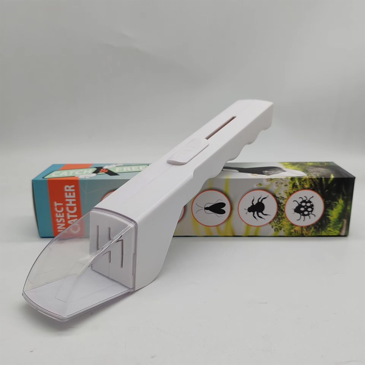 Gardening Tools You Need - เครื่องดักจับแมลงแบบพกพา 1 ชิ้น พร้อมอุปกรณ์ปล่อยแมลง ไม่ต้องใช้แบตเตอรี่ อุปกรณ์ดักจับแมลงเพื่อการควบคุมศัตรูพืชอย่างปลอดภัยสำหรับบ้านและสวน