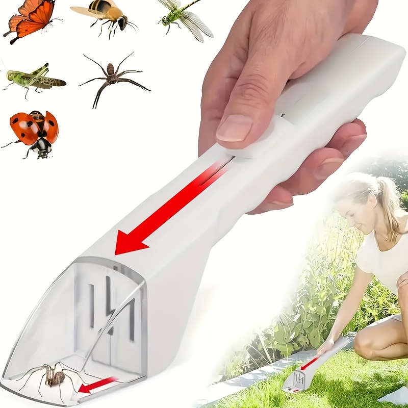 Gardening Tools You Need - เครื่องดักแมลงแบบพกพา 1 ชิ้น พร้อมอุปกรณ์ปล่อยแมลง ไม่ต้องใช้แบตเตอรี่ เครื่องมือดักแมลงเพื่อการควบคุมศัตรูพืชอย่างปลอดภัยสำหรับบ้านและสวน