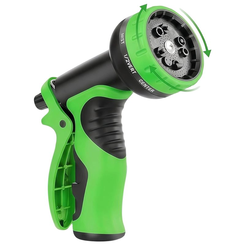 Gardena Hose Comfort - A25F-หัวฉีดสายยางสำหรับสวนพร้อมรูปแบบการฉีด 10 รูปแบบ - เครื่องพ่นน้ำแรงดันสูงพร้อมคุณสมบัติล็อค จับถนัดมือ