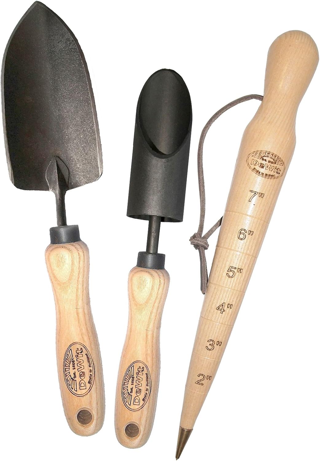 Garden Hand Trowel - ชุดของขวัญปลูกต้นไม้แบบ 3 ชิ้น – เครื่องมือทำสวนคุณภาพพรีเมียม พร้อมกระถางปลูกต้นไม้แบบหลอดสำหรับปลูกอมาริลลิส,