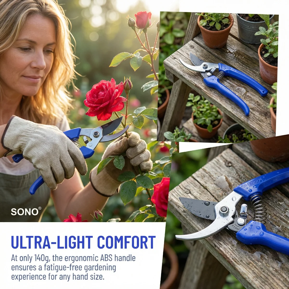 กรรไกรตัดแต่งกิ่งไม้มืออาชีพ ส - Garden Hand Trowel บทวิจารณ์และราคา