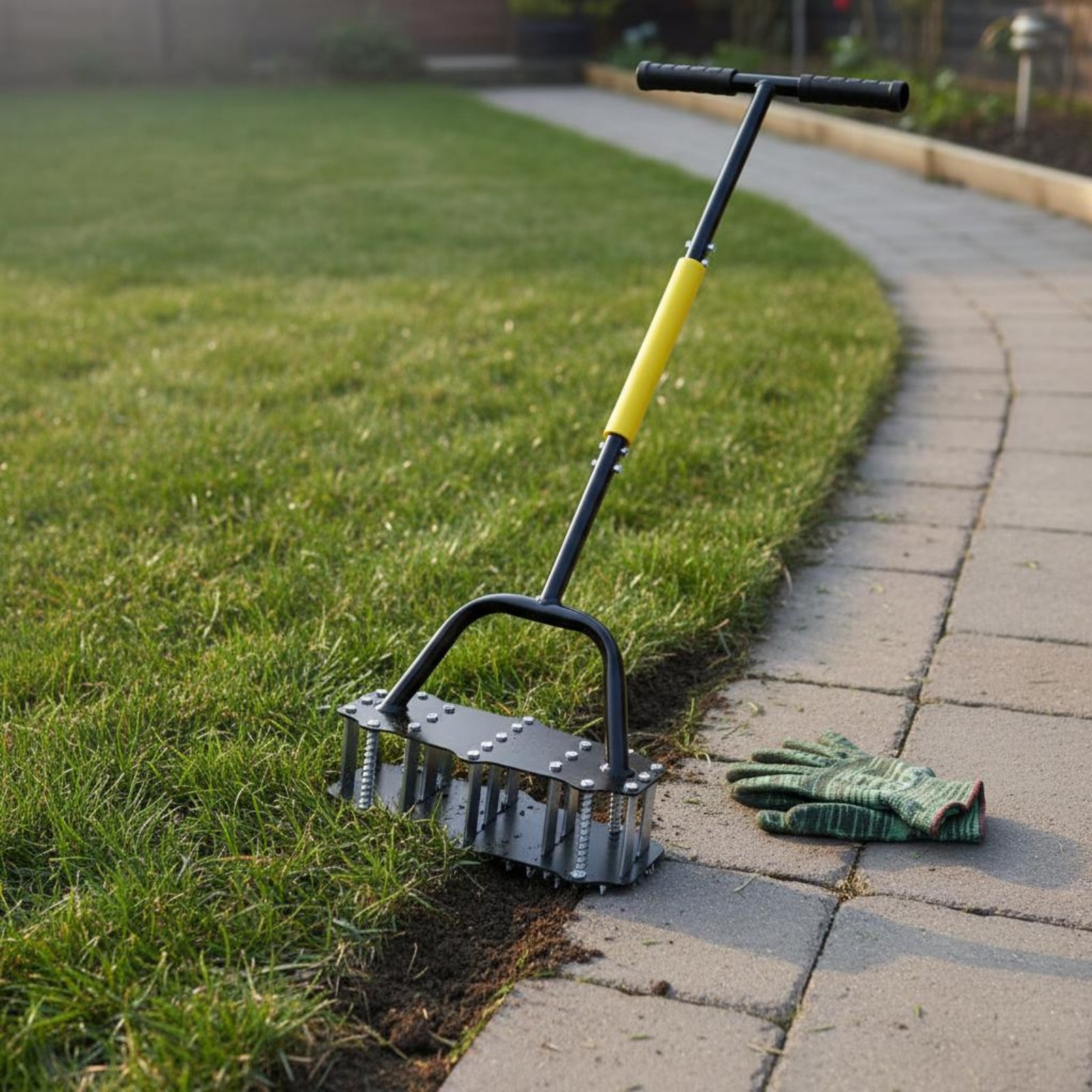 เครื่องตัดขอบสนามหญ้าแบบครึ่งว - Gardening Tools Spade บทวิจารณ์และราคา