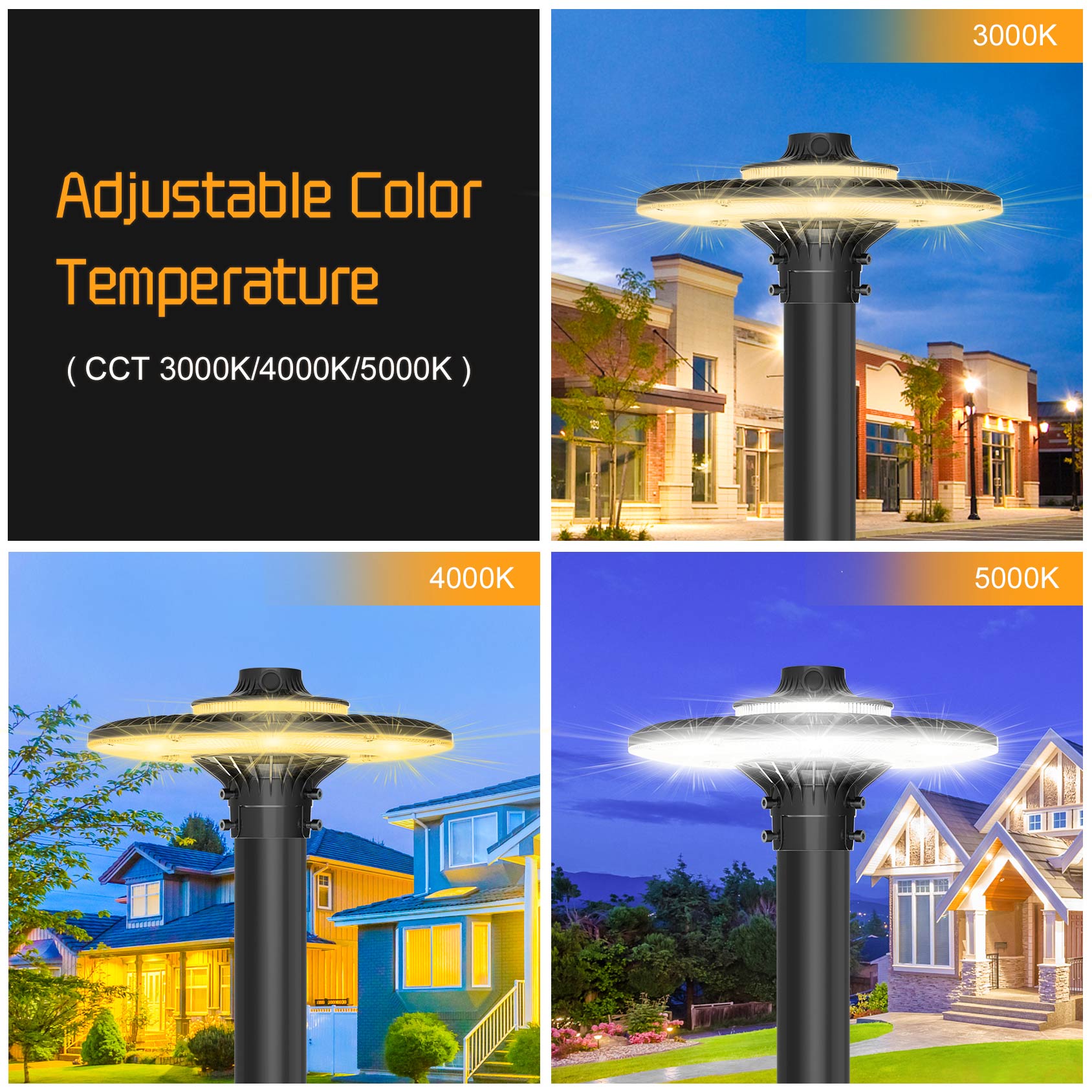 โคมไฟเสา LED สำหรับติดตั้งบนเส - Gardening Tools List บทวิจารณ์และราคา