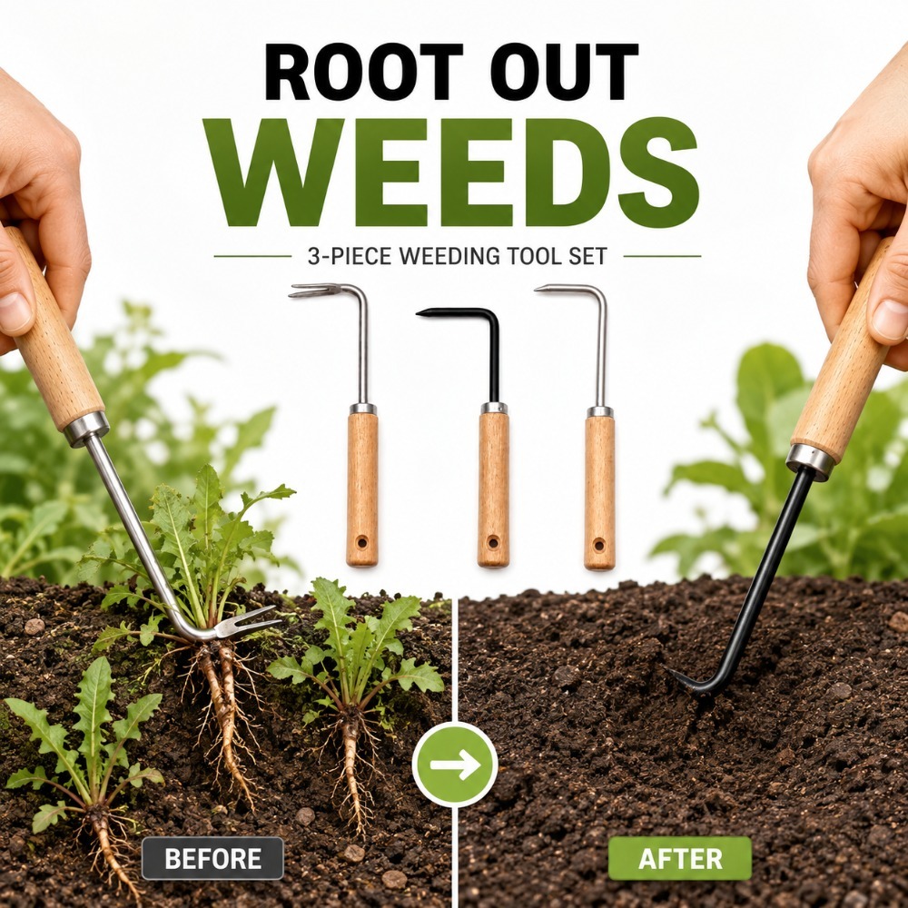 เครื่องมือดึงรากและกำจัดวัชพืช - Gardening Tools Spade บทวิจารณ์และราคา