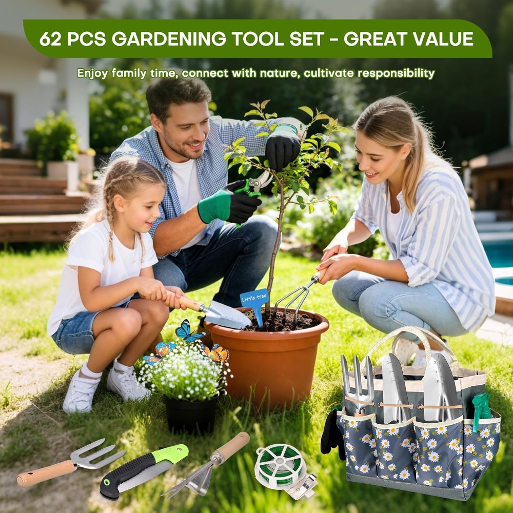 ชุดเครื่องมือทำสวน 62 ชิ้น พร้ - Gardening Tools Knife บทวิจารณ์และราคา