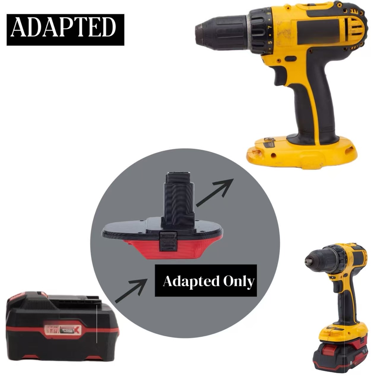 ตัวแปลงอะแดปเตอร์แบตเตอรี่สำหร - Gardening Tools Lidl บทวิจารณ์และราคา